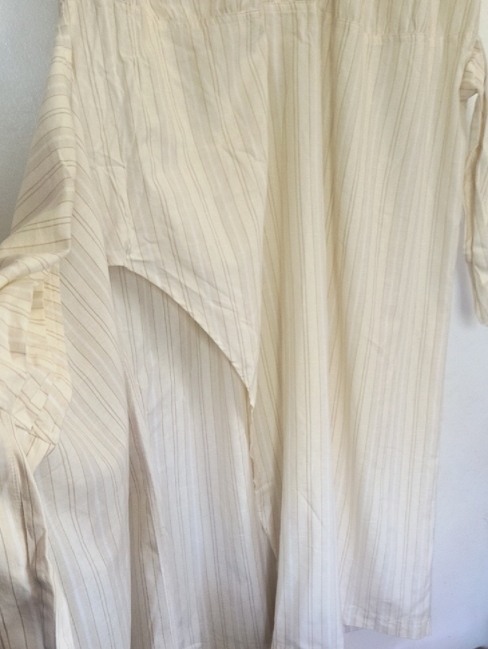 NWT Universal Thread Cream Striped Wrap-Tie Shirt Dress Sz XXL Women - Picture 6 of 12